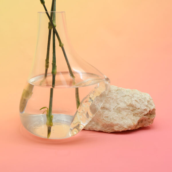 Beautiful Vase on Light blue Crystal stone LB-L228 - Image 3
