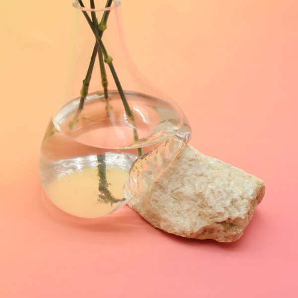 Beautiful Vase on Light blue Crystal stone LB-L228 - Image 4