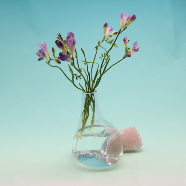 Beautiful Vase on Rose Quartz Crystal PK-L228